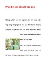 Phục hồi tim bằng tế bào gốc pdf