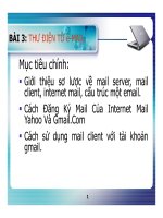 BÀI 3: THƯ ĐIỆN TỬ e MAIL doc