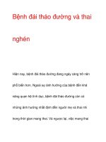 Bệnh đái tháo đường và thai nghén potx