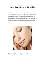 Làm đẹp bằng tơ tự nhiên pptx