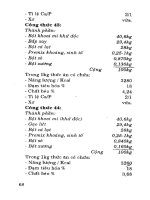 100 Công thức trộn thức ăn nuôi gà mau béo đẻ nhiều part 7 ppt