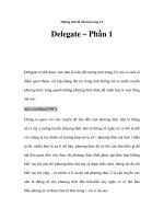 Những chủ đề tiến bộ trong C# - Delegate – Phần 1 ppt