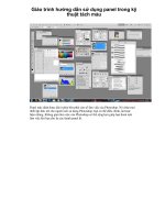 Giáo trình hướng dẫn sử dụng panel trong kỹ thuật tách màu p1 doc
