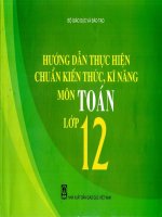 Sách hướng dẫn thực hiện chuẩn kiến thức kĩ năng toán lớp 12 - phần 1 ppsx