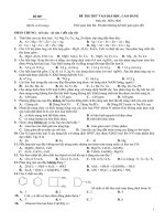 ĐỀ THI THỬ CAO ĐẲNG - ĐAI HỌC 2011 : MÔN HÓA - ĐỀ SỐ 7 docx