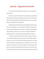 làng nghề truyền thống - Lào Cai – Làng Cát Cát ở Sa Pa pot