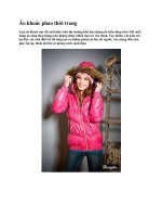 Áo khoác phao thời trang potx