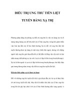 ĐIỀU TRỊ UNG THƯ TIỀN LIỆT TUYẾN BẰNG XẠ TRỊ ppt