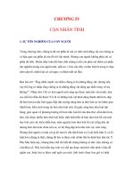 Một Quan Điểm Về Sống Đẹp - CHƯƠNG IV CẬN NHÂN TÌNH pdf