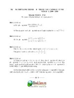 ĐỀ THI CHỌN HỌC SINH GIỎI TỈNH MÔN TOÁN 12 THPT LONG THÀNH docx