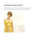 Sức hấp dẫn của phụ nữ tuổi 30 pdf