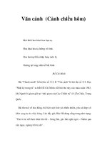 Vãn cảnh (Cảnh chiều hôm) potx