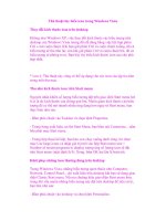 Những thiết lập đáng ghi nhớ của HĐH Window Vista phần 3 pot