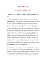 Một Quan Điểm Về Sống Đẹp - CHƯƠNG VII CẦN BIẾT NHÀN TẢN pps