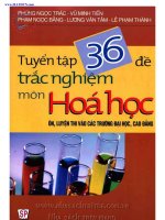Tuyển tập 36 đề trắc nghiệm môn hóa học pdf