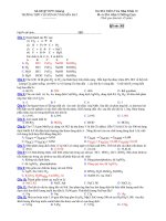 Trường THPT chuyên Huỳnh Mẫn Đạt - đề thi hóa học 10 nâng cao (đề số 363) docx