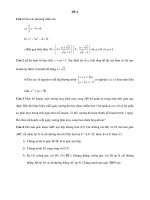 Đề thi tuyển số 4 - Môn toán potx