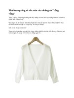 Thời trang công sở sắc màu của những áo cồng vồng doc