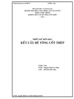 ĐỒ ÁN MÔN HỌC KẾT CẤU BÊ TÔNG CỐT THÉP THEO 22TCN27205, NGUYỄN MINH CAO NHÂN