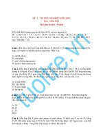 Đề thi thử đại học môn hóa có đáp án potx