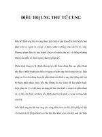 ĐIỀU TRỊ UNG THƯ TỬ CUNG doc