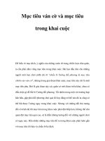 Mục tiêu ván cờ và mục tiêu trong khai cuộc docx