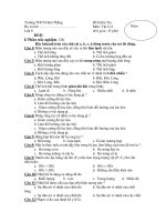 Trường THCS Hàm Thắng-Đề Kiểm Tra Môn: Vật lí 6 -2 pot