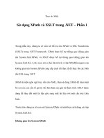 Thao tác XML - Sử dụng XPath và XSLT trong .NET – Phần 1 potx