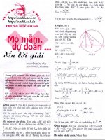 Mò mẫm tới lời giải - Nguyễn Đức Tấn potx