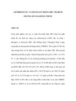 AZITHROMYCIN VÀ OFLOXACIN TRONG ÐIỀU TRỊ BỆNH THƯƠNG HÀN ÐA KHÁNG THUỐC docx