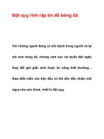 Đột quỵ rình rập tín đồ bóng đá pot