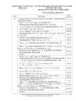 Đề thi học sinh giỏi toán 12 tỉnh Đồng Nai vòng 1 2009-2010 Đề số 1 ppsx