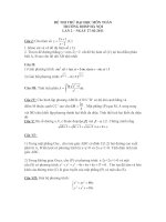 ĐỀ THI THỬ ĐẠI HỌC MÔN TOÁN TRƯỜNG ĐHSP HÀ NỘI LẦN 2 – 2011 pptx