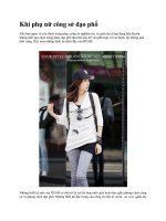 Khi phụ nữ công sở dạo phố doc