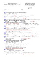 Trường THPT chuyên Huỳnh Mẫn Đạt - đề thi hóa học 10 căn bản (đề số 376) pptx