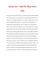 làng nghề truyền thống - Quảng Nam - Nghề Đúc Đồng Phước Kiều doc