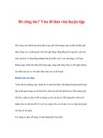 dinh dưỡng và thể lực - Đi công tác pot