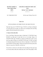 Báo cáo số 1720/BC-BNN-TCCB ppsx