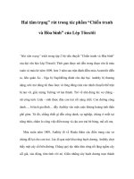 Hai tâm trạng” rút trong tác phẩm “Chiến tranh và Hòa bình” của LépTônxtôi pot