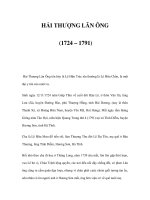 HẢI THƯỢNG LÃN ÔNG (1724 – 1791) potx