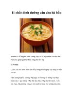 11 chất dinh dưỡng cần cho bà bầu pptx