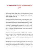 Sự hình thành thế giới mới sau chiến tranh thế giới I pot