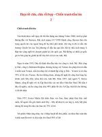 Hợp rồi chia, chia rồi hợp - Chiến tranh dầu lửa 2 doc