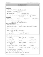 Tài liệu ôn toán - Bài tập giải tích lớp 12 - phần 5 potx