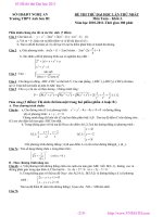 Đề thi thử Đại học 2011 môn toán khối A - THPT Anh Sơn III Nghệ An pot