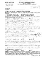 ĐỀ THI THỬ ĐẠI HỌC NĂM 2011 MÔN VẬT LÝ LẦN 2 - Mã đề thi 138 pdf