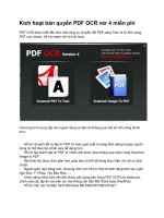 Kích hoạt bản quyền PDF OCR ver 4 miễn phí pptx