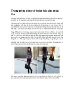 Trang phục công sở hoàn hảo cho mùa thu potx