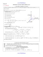 Chuyên đề A. LÝ THUYẾT HÌNH HỌC GIẢI TÍCH TRONG KHÔNG GIAN potx