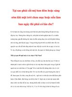 Tại sao phải cất mộ ban đêm hoặc sáng sớm khi mặt trời chưa mọc pptx